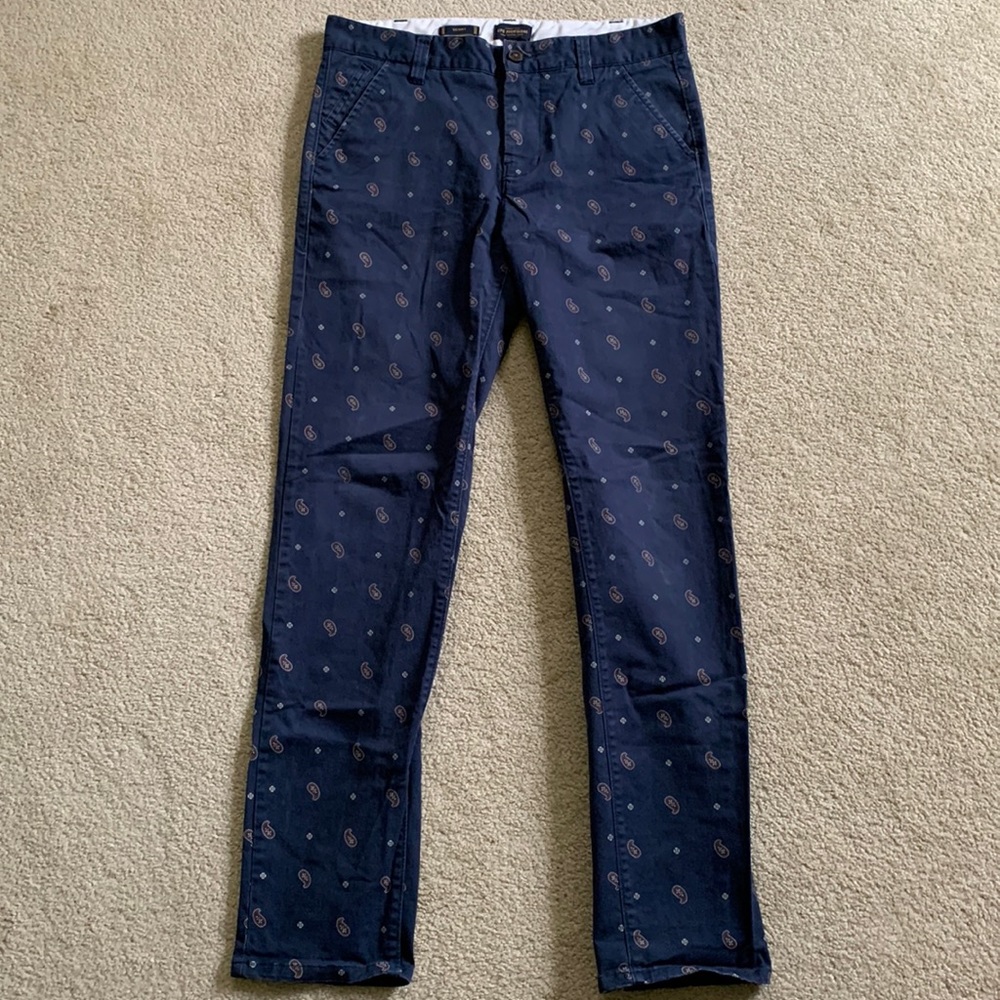 CPO  Provisions Paisley print blue  Size 31/32 Skinny